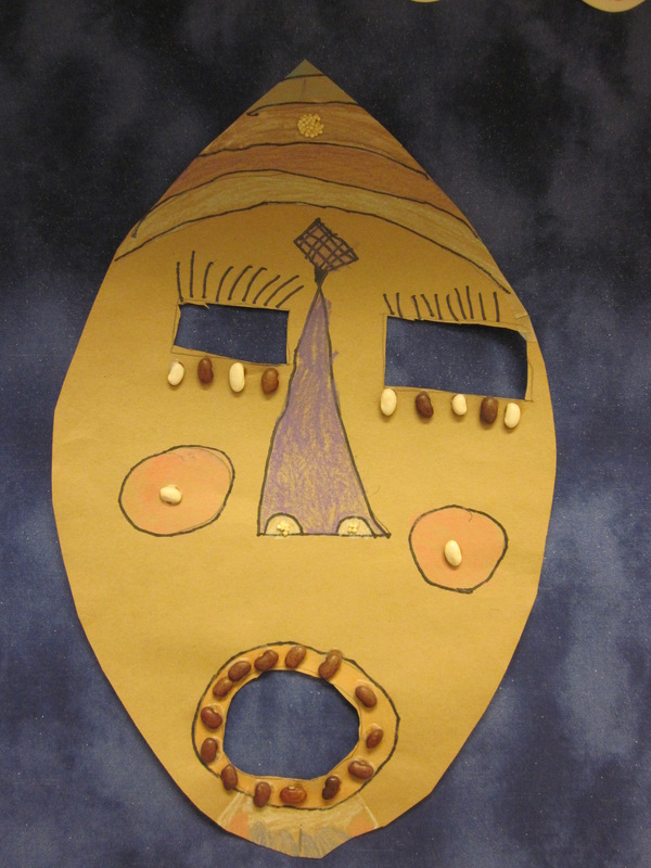 African Masks - "The purpose of is washing the dust of daily off our souls."-pablo
